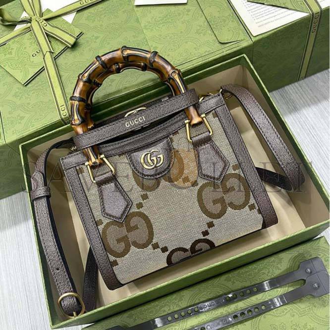 GUCCI DIANA JUMBO GG MINI TOTE BAG 655661 (22*16*10cm) GUCCI DIANA JUMBO GG MINI TOTE BAG 655661 (22*16*10cm)
